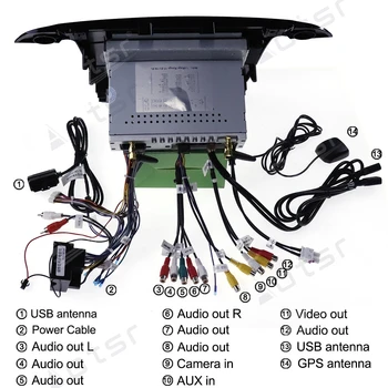 Para Ford S-Max, Galaxy 2007 + Android 9.0 Carro DVD Multimídia Player PX6 4G+64 GB de HD IPS Tela de Toque Automático auto-rádio de Navegação GPS