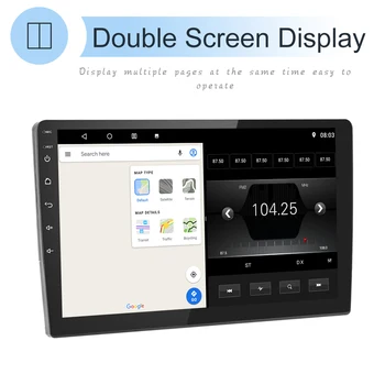 Podofo 2Din 1G+16G/2G+32G Split screen Android 9.0 auto-Rádio Multimédia Player de Vídeo de Navegação GPS com WiFi GPS FM link de espelho