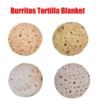 Burritos Tortilla Cobertor Pita Lavash Jogar Cobertor De Flanela De Lã Sofá Xadrez De Comida Engraçado De Pelúcia Colcha Nap Envoltório Cobertores
