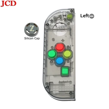 JCD cor Transparente DIY Para a Alegria-Con de Habitação de Caso para Nintend NS Controlador de shell de consola de jogos para o Interruptor para a Esquerda ou para a Direita
