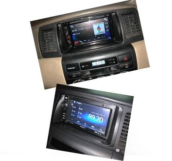 2 Din quadro para o Rádio do Carro para Toyota Corolla 2003 2004 2005 2006 usar carro Multimédia leitor de rádio Double din Fáscia