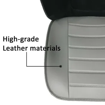 Moda Criativa Universal de Carro de Auto material PU de Couro de Carro da Frente do Assento Almofada Protetor Pad Controlador Tapete Almofada 1PC Com armazenamento