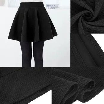 2020 Novas cintura Alta saia plissada preta mini sexy Saia coreano Curto Patinadora sexy de Roupas femininas Fundo Liso Queimado Plissado