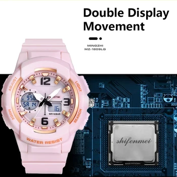 Shifenmei Marca De Luxo Das Mulheres Relógios Relógio Digital Led Esportes Relógios De Quartzo Relógio De Pulseira De Senhoras Relógio De Pulso Relógio Feminino