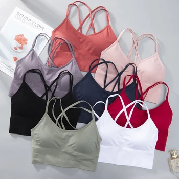 Yoga Underwear Plus Tamanho XXL Esportes de Alto Impacto Sutiã Top de Fitness Para Mulheres de Nylon, Cintas transversais a Executar o Treino de Ginásio Active Wear