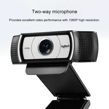 Original Logitech C930c HD Smart 1080P Webcam com Tampa para Computador Zeiss Lente da câmera de Vídeo USB 4 Tempo Zoom Digital Web cam