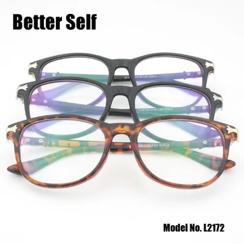 Retro Rodada Óculos PC Praça Óculos Mulheres de Plástico Óculos Pode Equipar Miopia Lente de Óculos de um Melhor Auto L2172