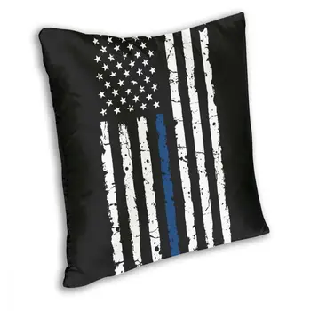 Linha azul EUA Praça da Bandeira fronha Almofadas Decorativas da América Americano dos Estados Unidos Novidade Capas de Almofada