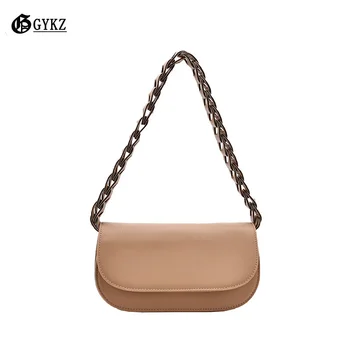 Pequeno Baguette Bag para as Mulheres Sólido Designer de Moda Tendência Ombro Saco Crossbody Bolsas Bolsa de Senhoras Feminino Shell 2020 Novo