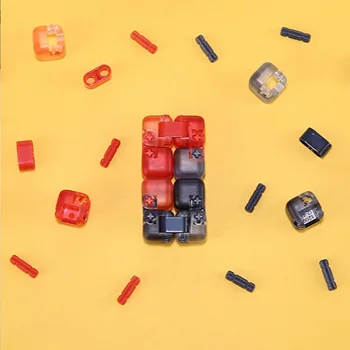 Mitu Xiaomi Mijia Giratório Coloridos Blocos De Construção Dedo Fidget De Descompressão Brinquedo Quebra-Cabeça De Montagem Do Cubo Dedo Giratório Mi Casa