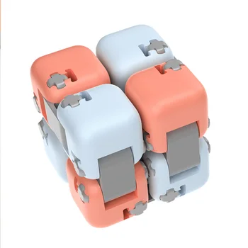 Mitu Xiaomi Mijia Giratório Coloridos Blocos De Construção Dedo Fidget De Descompressão Brinquedo Quebra-Cabeça De Montagem Do Cubo Dedo Giratório Mi Casa