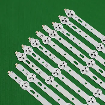 (Novo Kit Original )10pcs LED strip para TOSHIBA 40L1333B 40D1333B 40L1354B LTA400HM23 SVS400A79 4LED A B D 5LED C SVS400A73