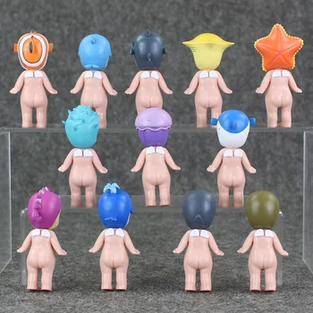 12pcs/monte Novo Sonny Angel 2 Estilos de Boneca Kewpie PVC Figura Mini Bonito Estatueta Sonny Angel Brinquedos Com Caixa de