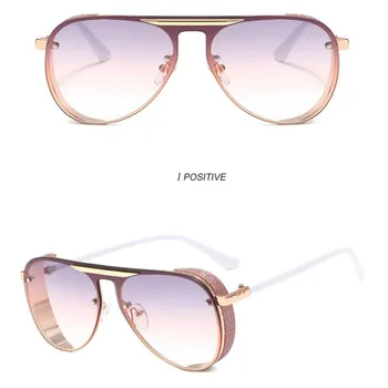 FENCHI marca de óculos de sol das mulheres da moda de luxo óculos de sol para mulheres oversize legal escudo de óculos de Oculos Feminino zonnebril dames