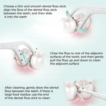 ShineSense SDF100 Fio Dental Palitos de dente Vara de Dente para Limpeza de Dentes que Whitening a Escolha para a Higiene Oral