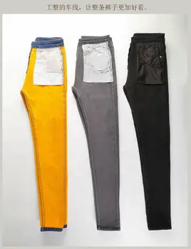 Mulheres Inverno Quente Jeans De Lã Forrado De Ganga Stretch Calças Calças Leggings Grosso