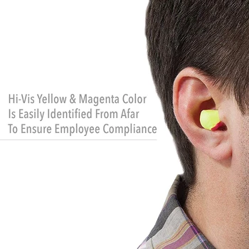 MOOL 100 Pares de Tampões de ouvido com isolamento acústico Anti-Ruído de Esponja de Proteção Tampões de ouvido de Trabalho, Estudo, Sono Tampões de ouvido