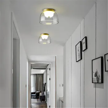 Moderna sala de estar luxuosa de vidro lâmpada de teto LED Nórdicos criativo quarto restaurante corredor Studio decoração da lâmpada frete grátis
