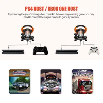 Novo PXN V3II Jogo de Corrida de Almofada de 180 Graus e de Direcção da Roda de Vibração Joysticks Com Pedal Dobrável Para PC, PS3, PS4 Tudo-em-um