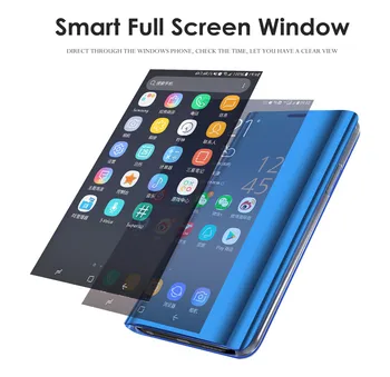 Xiaomi Mi POCOPHONE F1 Caso Smart Inverter Stand Espelho Visão Clara Capa de Couro PU para o Xiaomi POCOPHONE F1 Caso POCO F1