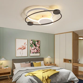 LED moderna sala de estar luzes de Teto Para o Quarto restaurante Rodada Casa lâmpada do Teto brilho dispositivo elétrico de 55 cm 65 cm
