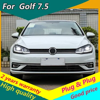 Estilo carro Lâmpada de Cabeça para VW Golf 7.5 Faróis MK7.5 LED Headlight com Dinâmica 2013-2017 DRL H7 D2H Bi Xenon Hid Feixe