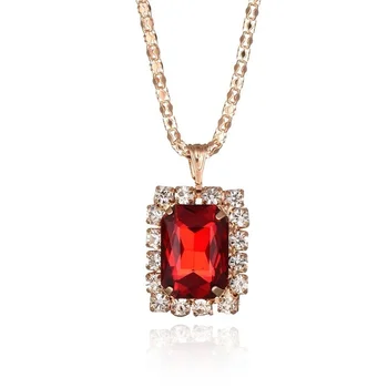 1Set Luxo Elegante Design de Moda de Nova Pedra Vermelha Opala Gota Cheia de Colorido Austríaca de cristais Queda de Jóias de Casamento Conjuntos de Mulheres Presente