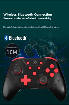 Novo Bluetooth Sem Fio Controlador Para Nintend Mudar Pro Gamepad Para Nintendoswitch Jogos De Acessórios Sem Fio Bluetooth Joystic