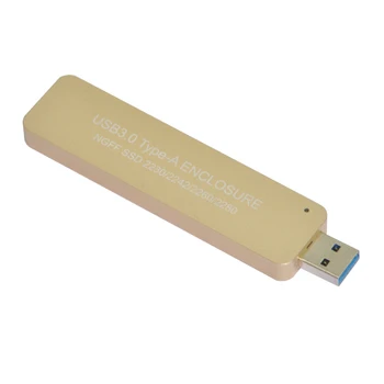 SP USB3.0 Alumínio HDD Caso DIGITE-a PARA NGFF M2 SSD Externo Gabinete Embutido Adaptador de disco Rígido para 2242 2280 2260 Telescópica