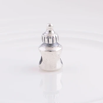 Cabe Encantos de Pandora Pulseira do Bebê garrafa de leite Cordão de Prata 925 Esferas de Fazer a Jóia de DIY Pulseiras Colares e Pingentes