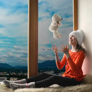 Uma Forma Janela Matiz Filme para Home Office Dia de Privacidade Espelho Cobertura de Vidro Reflexivo de Controle de Calor Auto-Adesivo de Tingimento