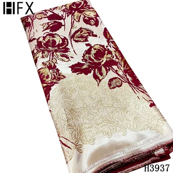 HFX tecido Jacquard tecido agradável olhar de pena bordado em tule de malha de tecido de renda DYS179 com boa qualidade para o vestido de festa H2862