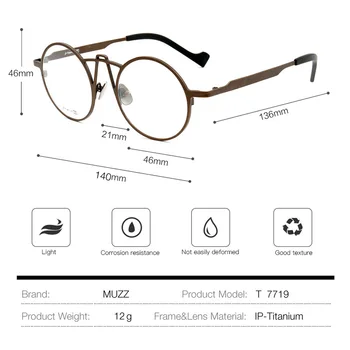 Titânio puro Óculos com Armação NOVO Macho Prescrição de Óculos Homens Miopia Óculos de Marca, o Designer de Óculos Óculos de Leitura