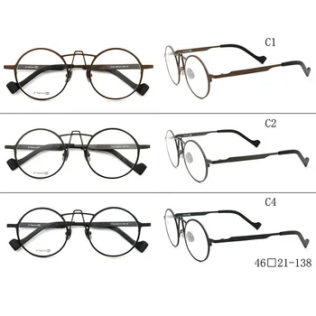 Titânio puro Óculos com Armação NOVO Macho Prescrição de Óculos Homens Miopia Óculos de Marca, o Designer de Óculos Óculos de Leitura