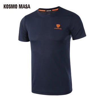 KOSMO MASA 2019 Mens Seca Rápido, Respirável T-Shirt da coleção Primavera / Verão de Fitness Manga Curta Camiseta Homens Plus Size Jersey T-Shirts MC0278