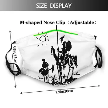 Picasso Homens Não-Descartável Máscara facial à prova de Poeira Tampa de Proteção Respirador Abafar Máscara com Filtros