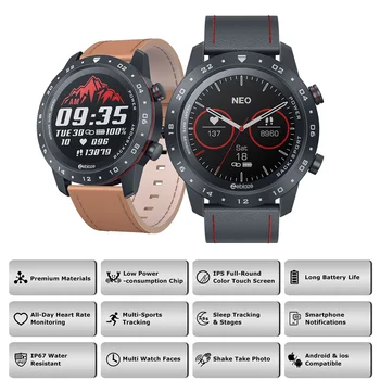Zeblaze NEO 2 Smart Watch Bluetooth 5.0 frequência Cardíaca Pressão Arterial Smartwatch Multi-funcional de Rastreamento Passo da Tela de toque do Relógio