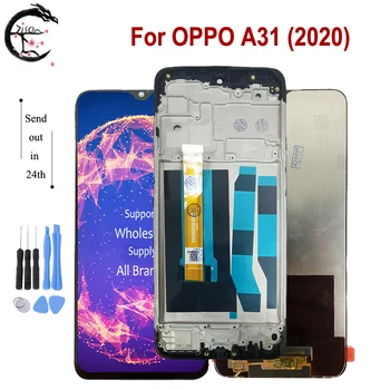 Para OPPO A31 2020 Tela LCD Touch screen Digitador conjunto do Sensor A31 2020 CPHCPH2031 Substituição Mostrar Testado OK 6.5