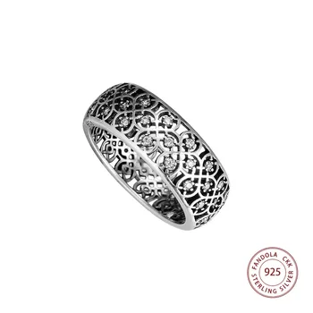 CKK Decorativos Anel de Prata 925 Clara CZ de Casamento Original Anéis para mulheres Prata 925 anillos mujer Jóias Finas