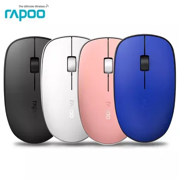 Novo Rapoo M200G Multi-modo Silencioso Mouse sem Fio com 1300DPI Bluetooth 3.0/4.0 RF 2.4 GHz para Três Dispositivos de Conexão