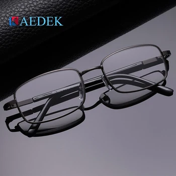KAEDEK de Titânio Meia de Armação de Metal Progressivo Óculos de Leitura Homens Multifocal Anti Luz Azul Presbiopia Óculos de Liga de Mulheres Gafas