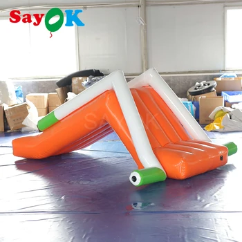 3x1.2mH Inflável mini slide para piscina/mar/lago corrediça de água inflável com bomba de ar para o parque aquático equipamentos
