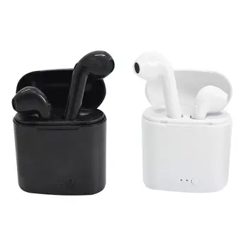 I7s TWS Bluetooth sem Fio do Fone de ouvido Estéreo de Fone de ouvido Earbud Com Caixa-carregador Microfone Para iPhone e Celulares com Android não Airpods