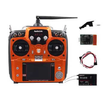 Radiolink AT10II 12CH RC Transmissor e Receptor R12DS 2.4 GHz DSSS&FHSS Propagação de Rádio controle Remoto para RC Drone