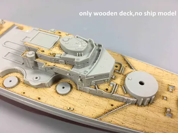 Escala 1/700 Deck de Madeira para Trompetista 05711 Alemanha de Bismarck Battleship 1941 Modelo de Kits