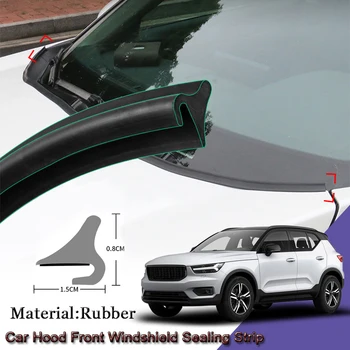 DIY Carro Selo Tira Windshied Spoiler de Enchimento de Proteger a Borda Weatherstrip Tira de Adesivo Auto Acessórios Para a Volvo XC40 2018-2020