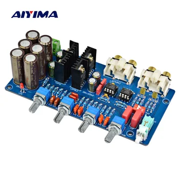 AIYIMA JRC5532 Pré-Amplificador de Volume da Música de Tom de Conselho de Controle de Febre op amp pré-amplificador conselho AC Dupla 12V-18V