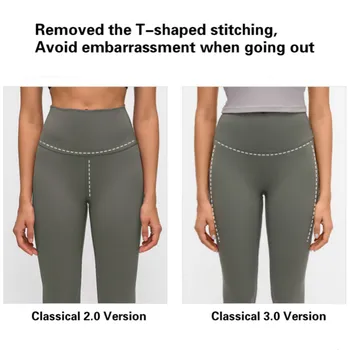 2020 Novas NULS Calças de Yoga Mulher Perfeita Leggings Macio Calças Capri Bolso de Trás do Ginásio Leggings Hip Push-Up Fitness Executando Collants