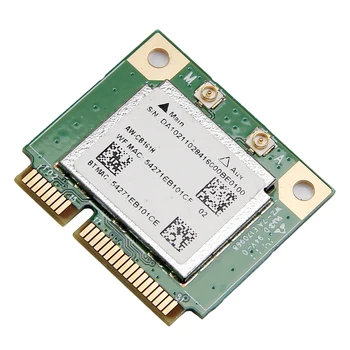 Banda dupla Realtek RTL8821 AW-CB161H Wifi Placa Wlan Bluetooth 4.0 Combo sem Fio Metade Mini Adaptador PCI-E 433Mbps 802.11 ac