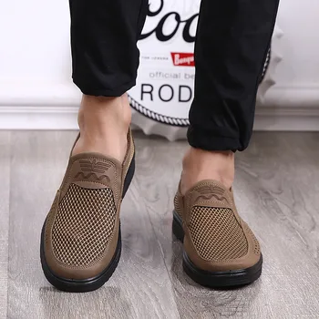 Dos Homens novos Sapatos Casuais, Confortáveis e Respirável Malha de Sapatos de homem, de Alta qualidade Casual Pai Sapatos Zapatillas Hombre Tamanho Grande 48
